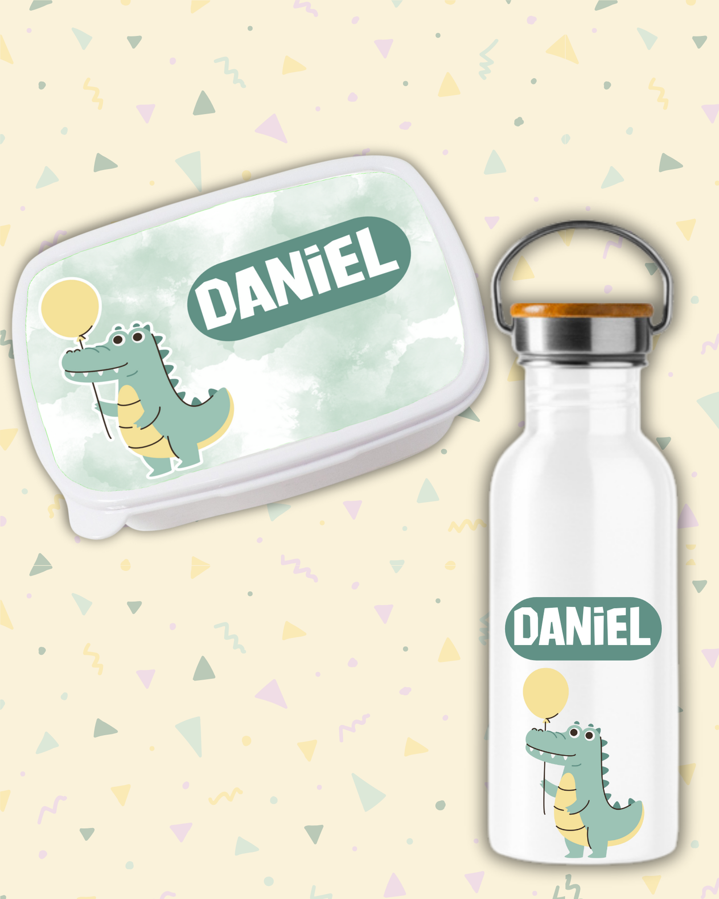 Fiambrera + Botella Cocodrilo