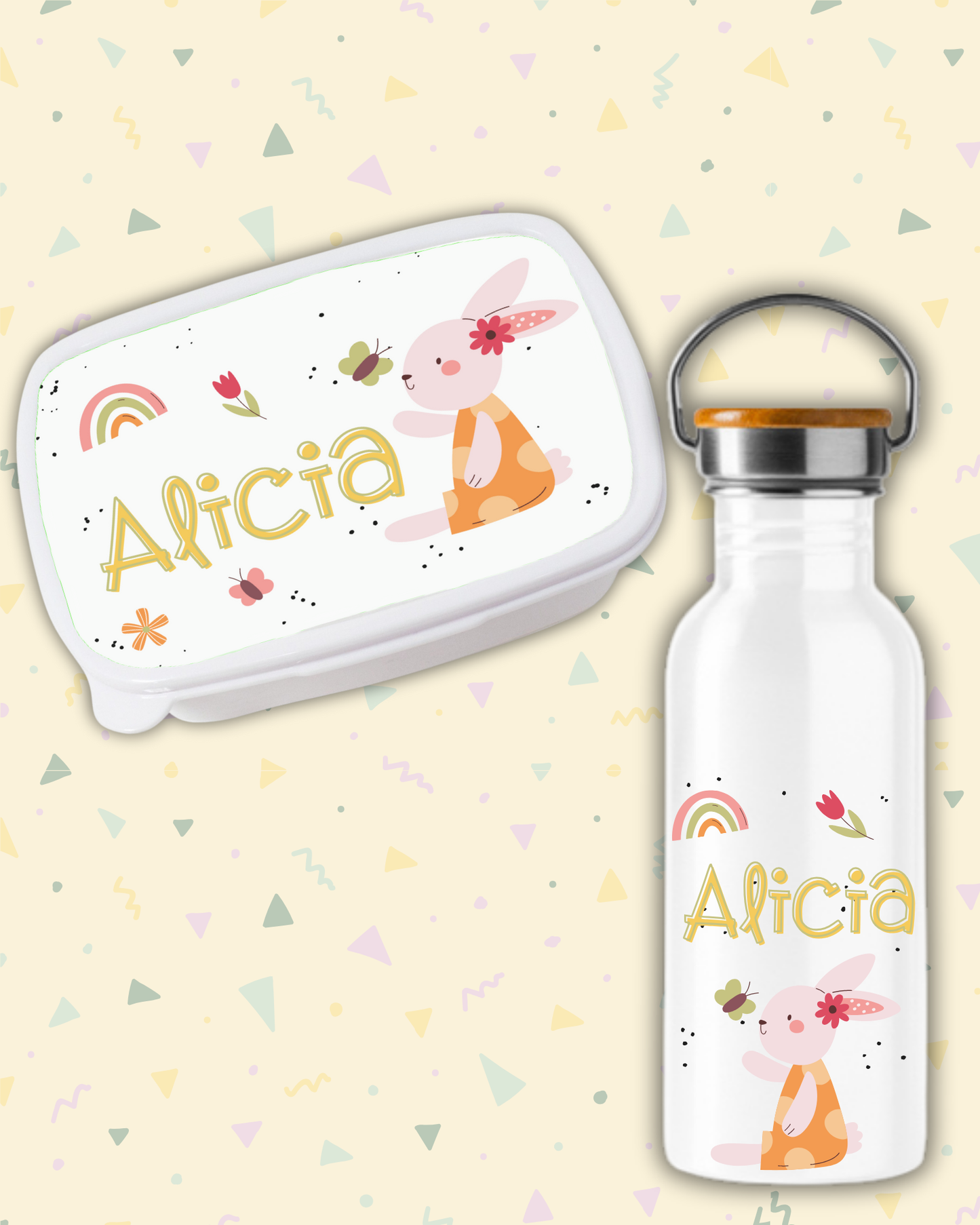 Fiambrera + Botella Conejita mimosa