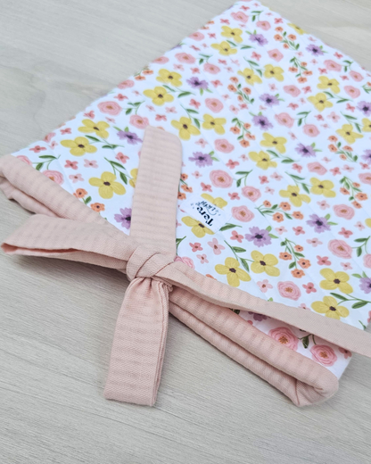 Funda libro grande "flores amarillas"  STOCK INMEDIATO