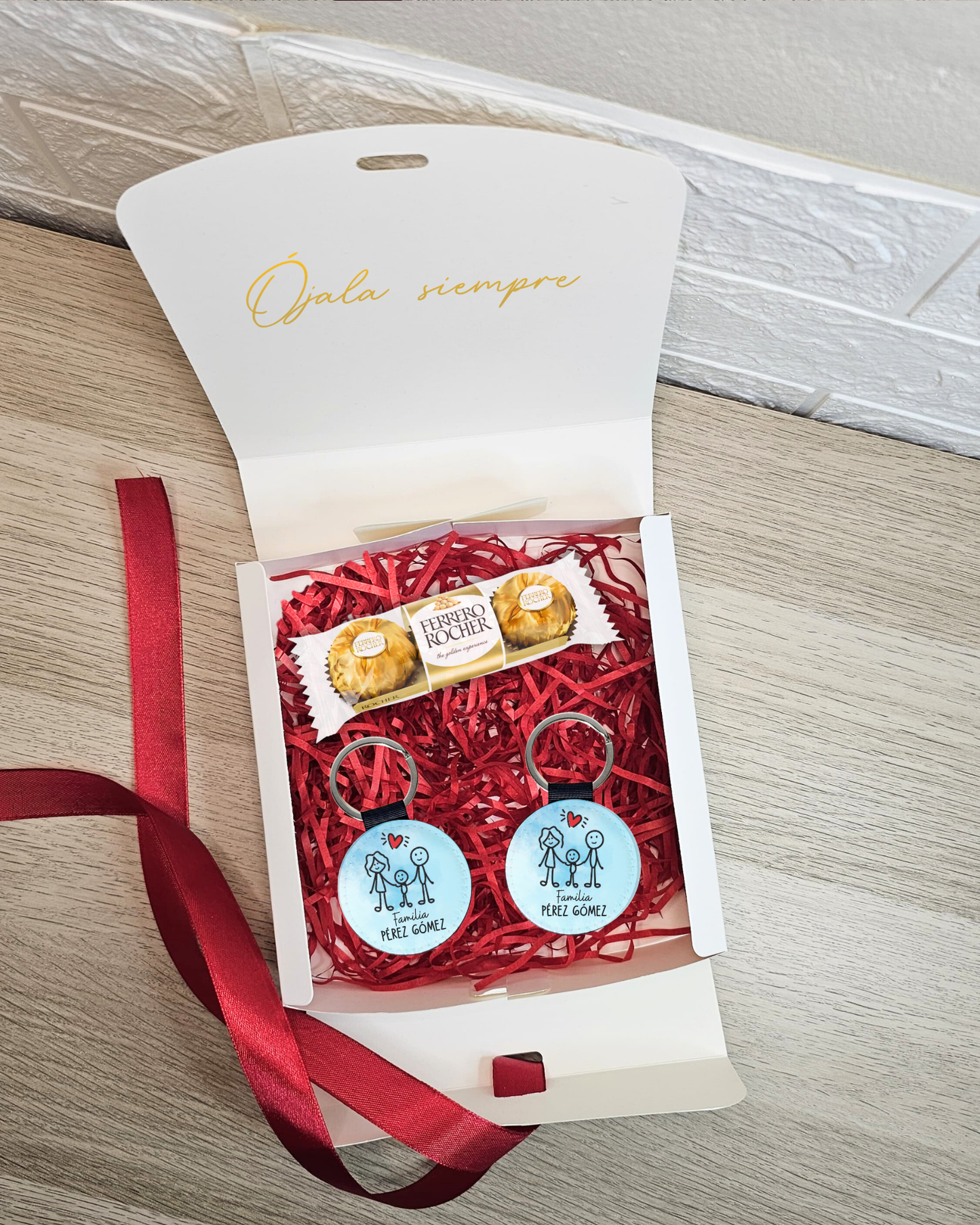 Caja llaveros Familia