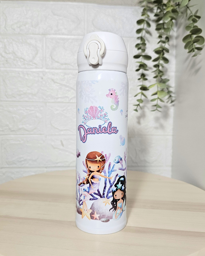 Botella diseño "Sirenitas"