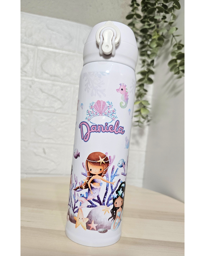Botella diseño "Sirenitas"