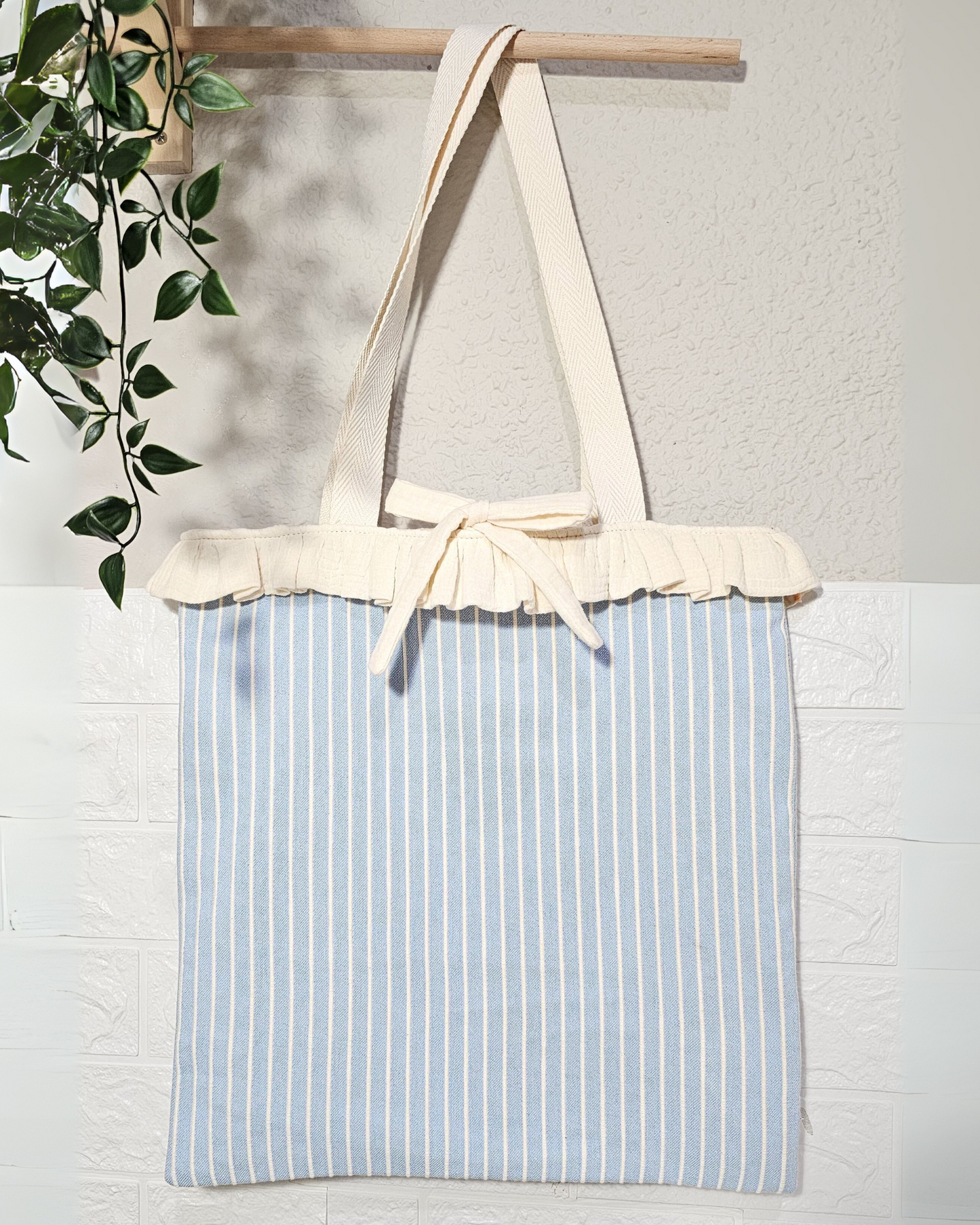 Tote Bag volantito+neceser STOCK INMEDIATO