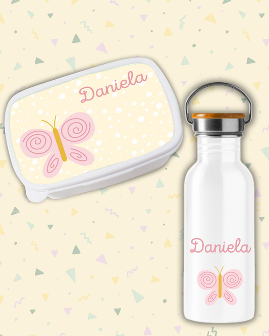 Fiambrera + Botella Mariposa