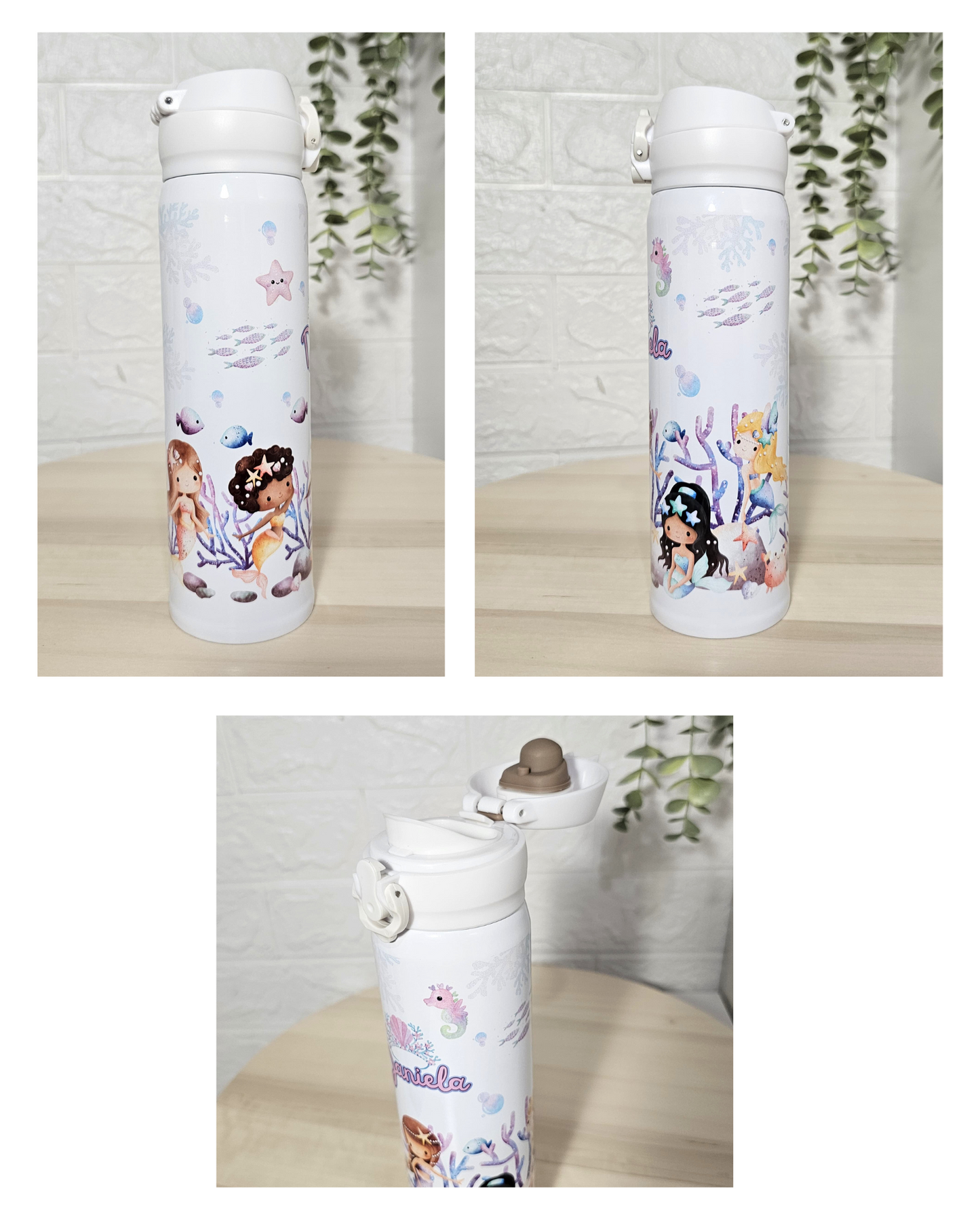 Botella diseño "Sirenitas"