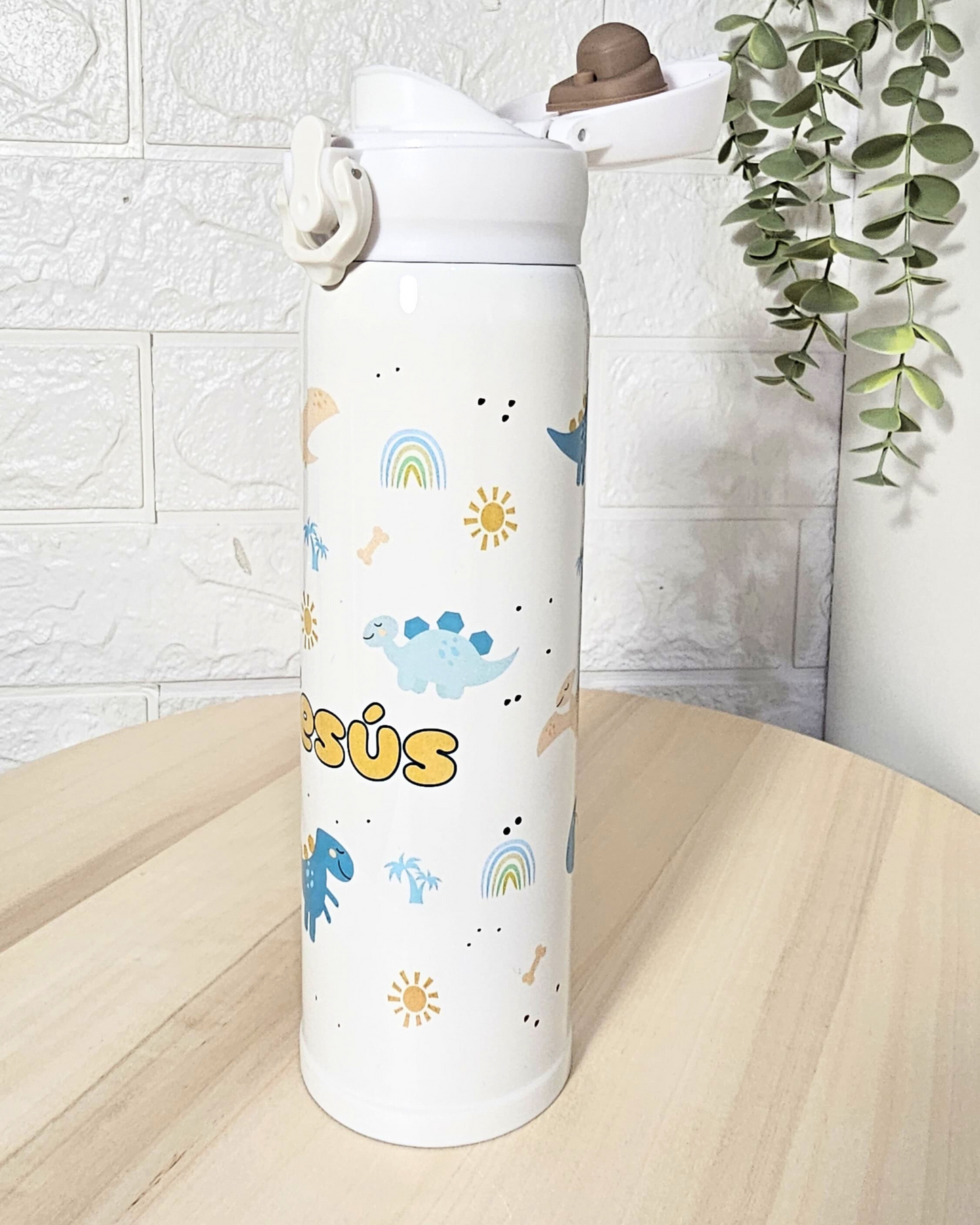 Pack Bolsa desayuno+ Botella "Dinos"