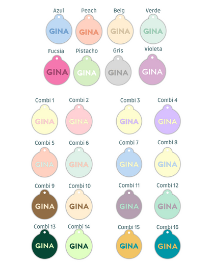 Chapa redonda minimalista