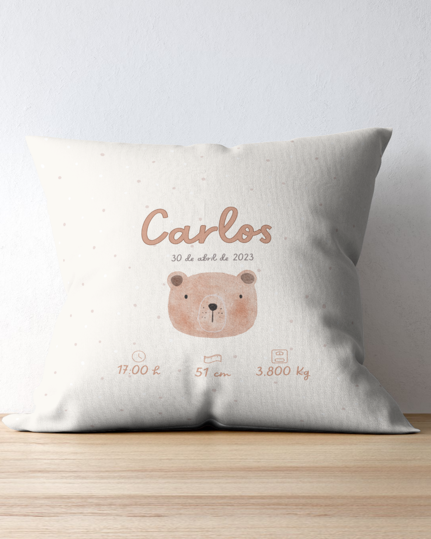 Cojín Natalicio Osito