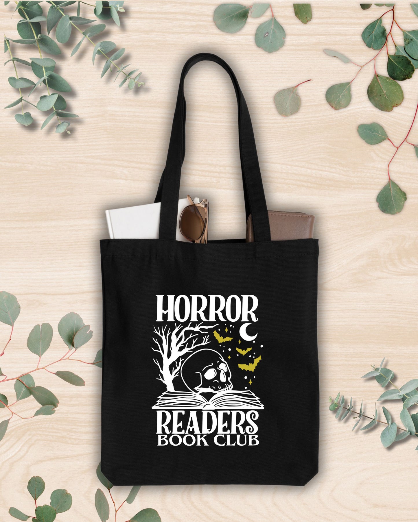 Tote bag literaria negra