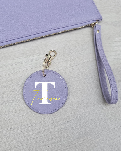 Bolso de mano+llavero "Saffiano"