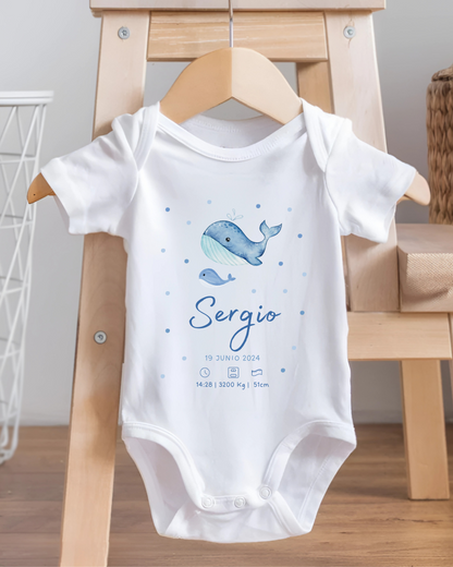 Body nacimiento "diseño ballenita"