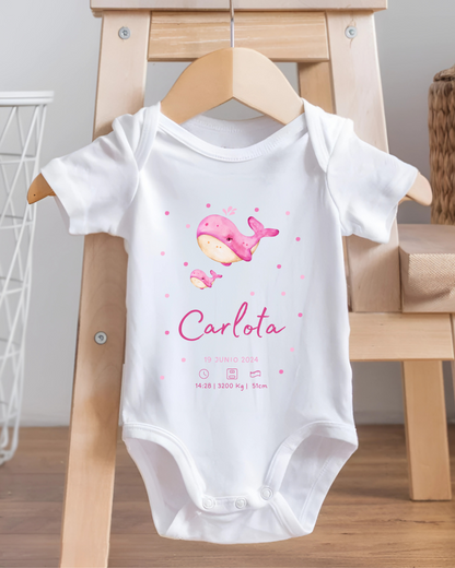 Body nacimiento "diseño ballenita"