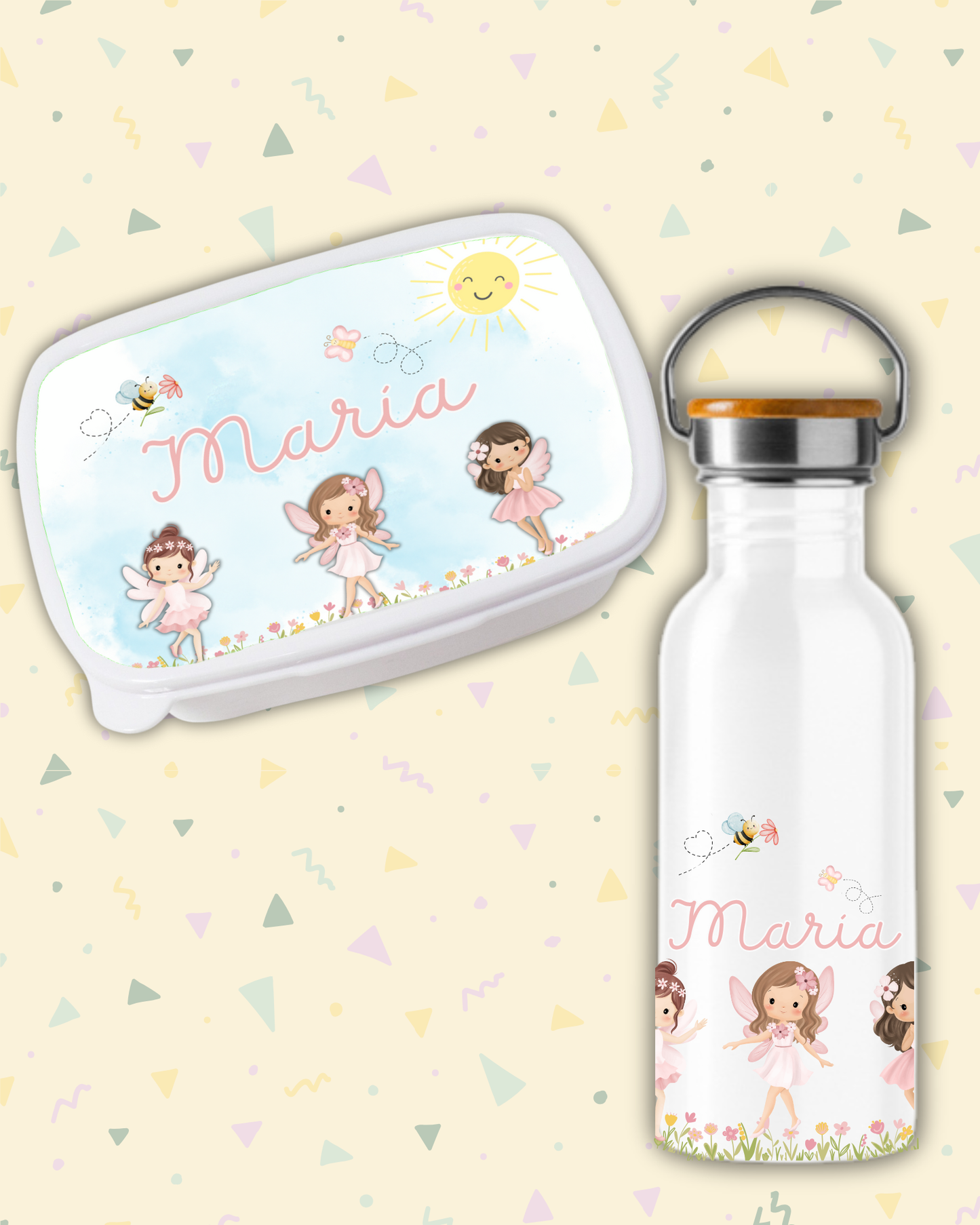 Fiambrera + Botella Jardin de Hadas