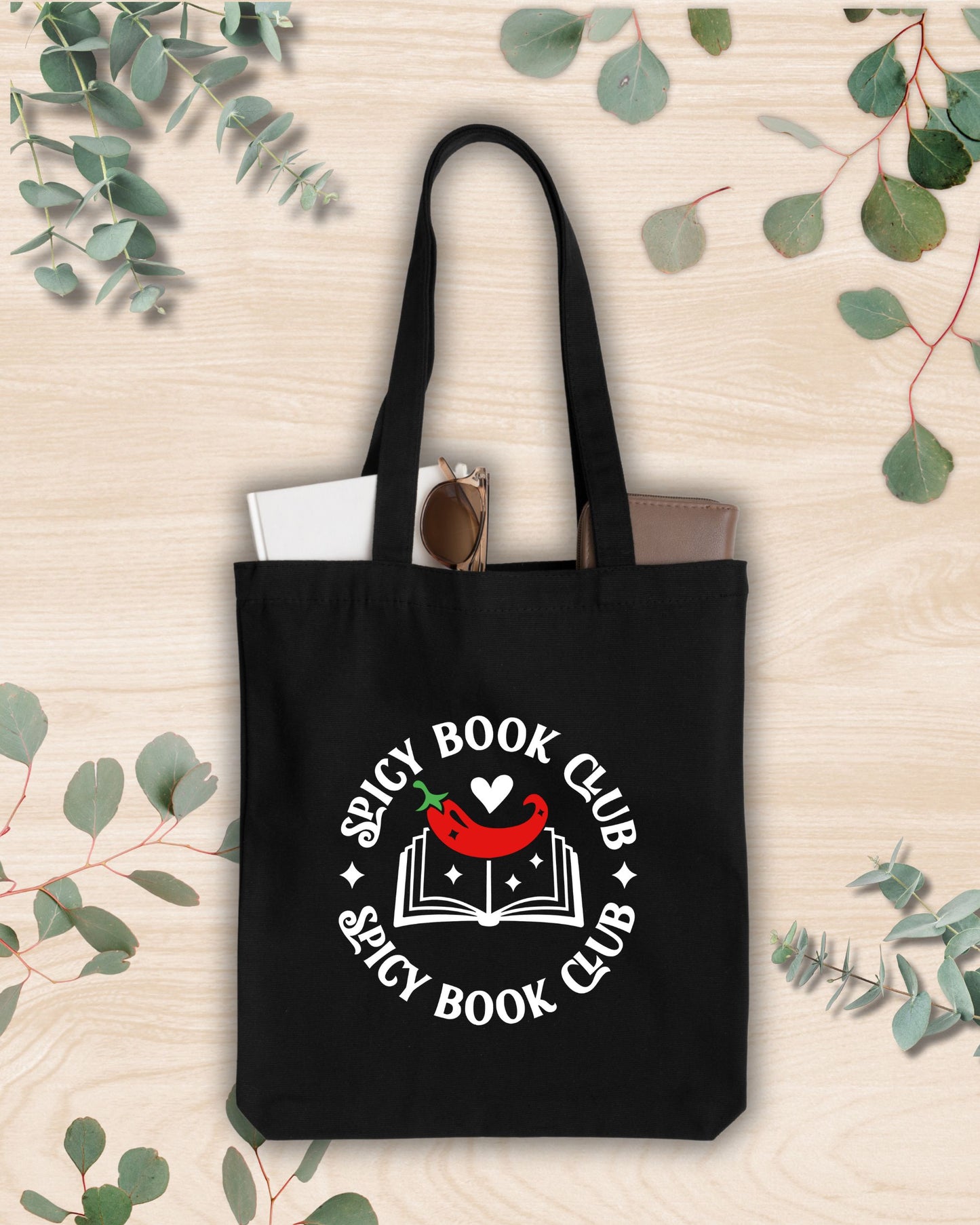 Tote bag literaria negra