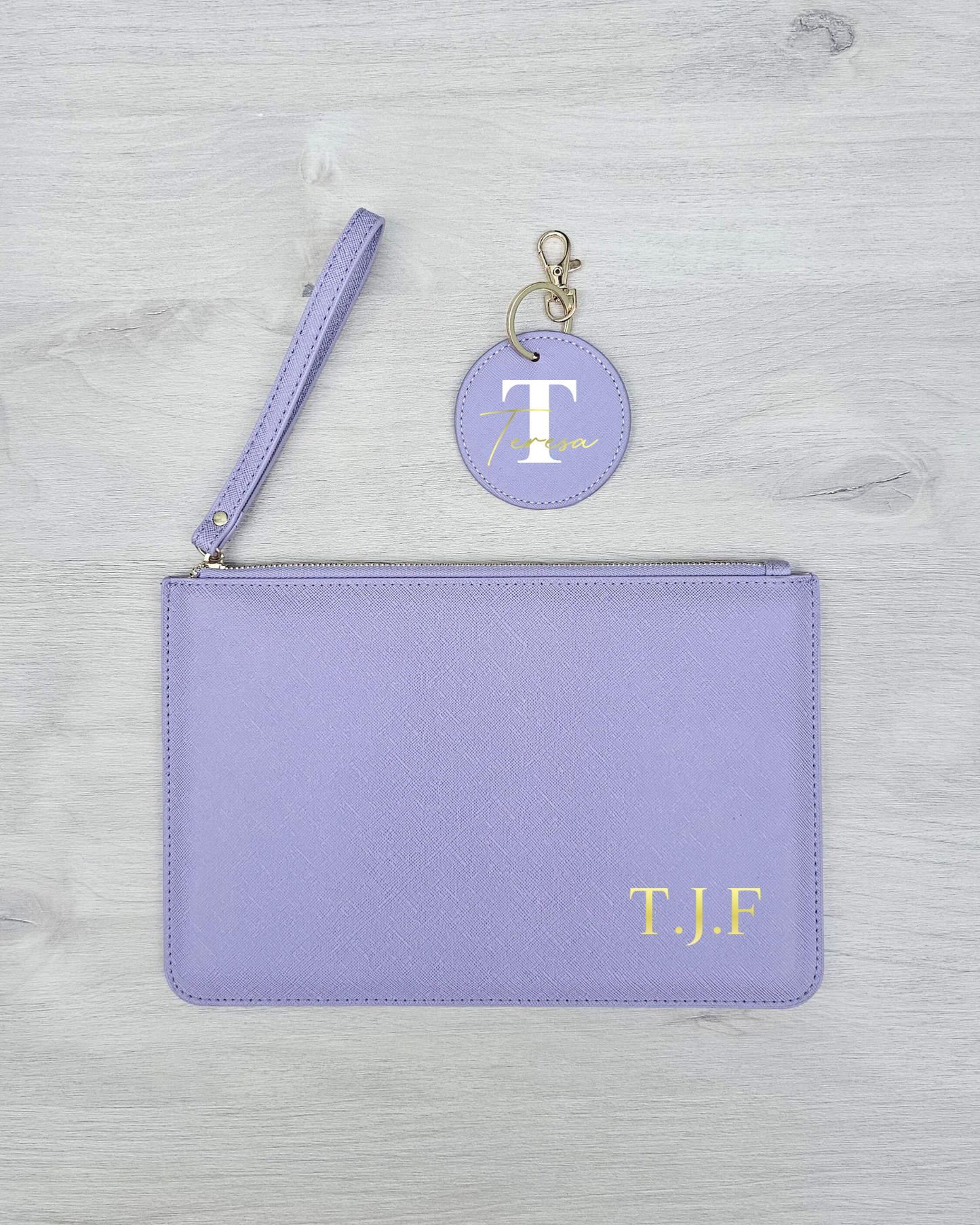 Bolso de mano+llavero "Saffiano"