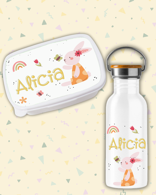 Fiambrera + Botella Conejita mimosa