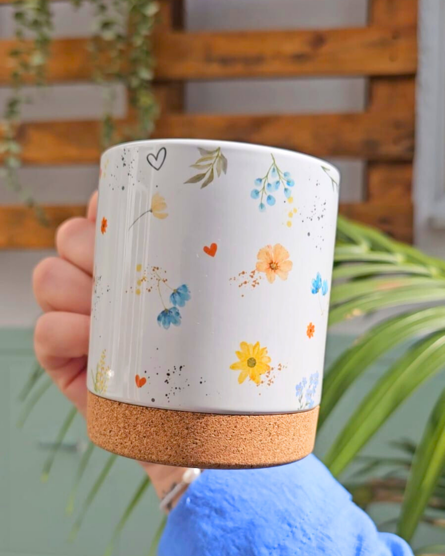 Taza Inicial Floral