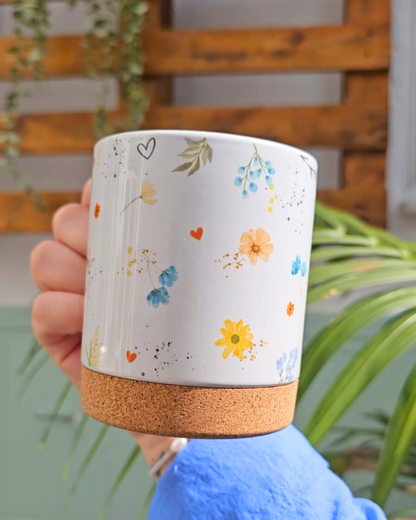 Taza Inicial Floral
