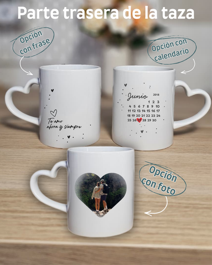 Caja tazas "somos el uno para el otro"