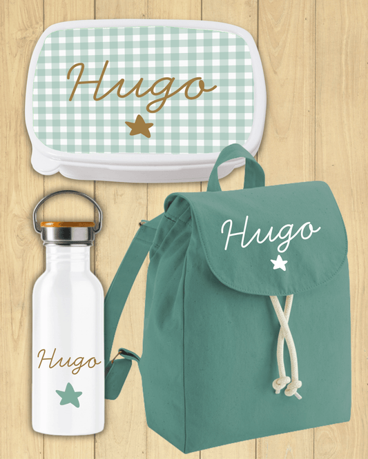 Pack vuelta al cole Vichy Verde